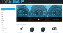 Desktop Screenshot of lensauthority.com